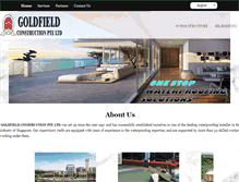 Tablet Screenshot of goldfield.com.sg